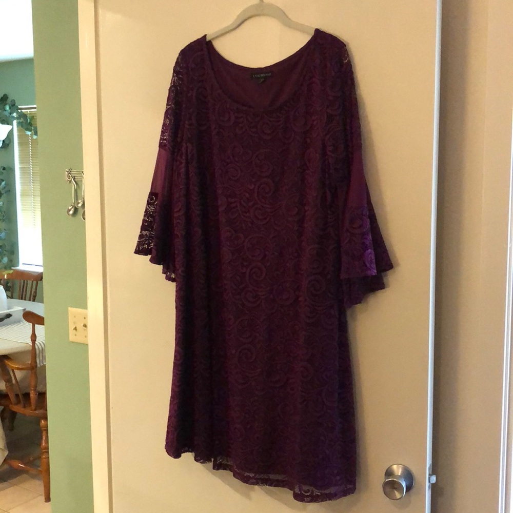Purple lace dress